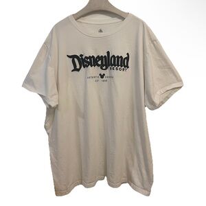 Disneyland T-Shirt 3XL Men’s Embroidered White Black